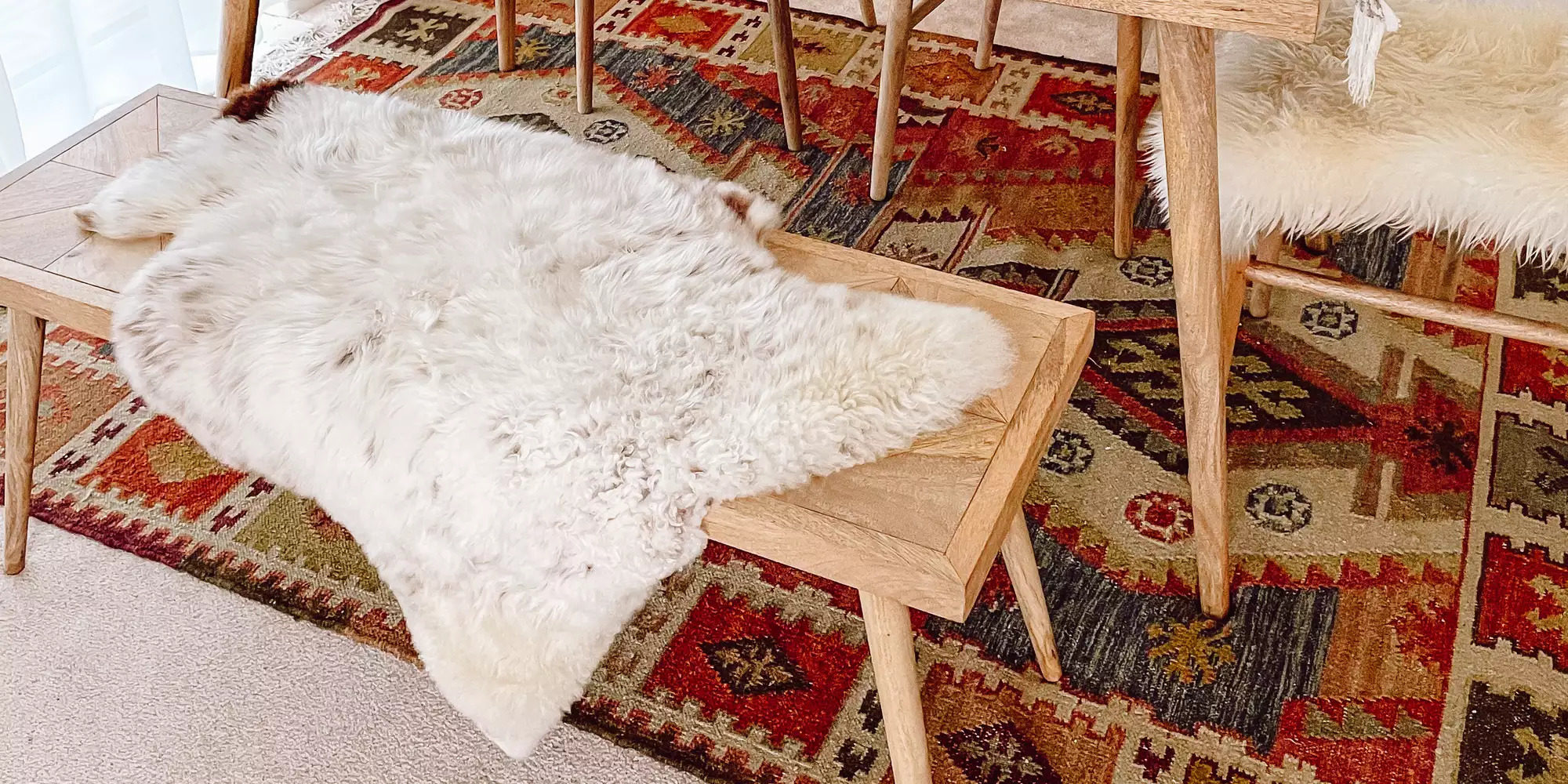 covoare pufoase din lana si kilim